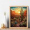 Paint by Numbers Kit for Adults - Cactus DIY Adult Paint by Number Kits Wilderness Landscape Acrylic Canvas Painting for Adults Beginners Kids Art Crafts Without Frame